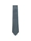 Brioni Geometric-pattern Tie In Blue