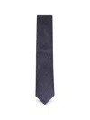 Brioni Geometric-pattern Tie In Blue