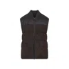 Brioni Sleeveless Puffer Vest Contrast Panels In Black