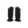Brioni Cashmere Blend Gloves Elastic Cuffs In Black