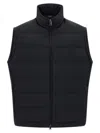 Brioni 'golf Capsule' Sleeveless Padded High Collar Vest In Black