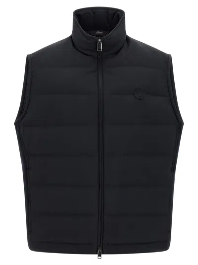 Brioni Golf Capsule Gilet Blue In Black