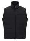 Brioni 'golf Capsule' Sleeveless Padded High Collar Vest In Black
