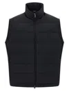Brioni 'golf Capsule' Sleeveless Padded High Collar Vest In Black