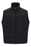 Brioni 'golf Capsule' Sleeveless Padded High Collar Vest In Blue