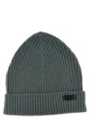 Brioni English Ribbed Beanie Hats Green In Green