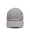 Brioni Grey Perforated Performa Baseball Hat In Gray