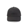 Brioni Coffee Polyester Baseball Cap With Tonal Visor In Black