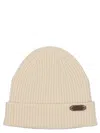 Brioni Fisherman's Rib Beanie Hats White In White