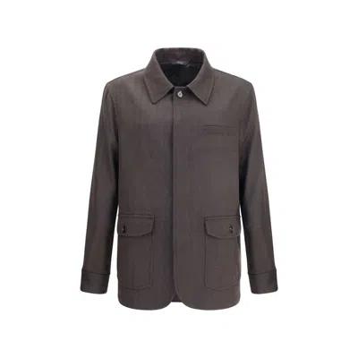BRIONI BRIONI HERRINGBONE MEN'S JACKET