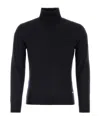 Brioni Cashmere High-neck In Cashmere And Silk In Black