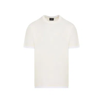 Brioni Ice White Cotton T-shirt