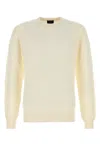 Brioni Ivory Wool Blend Sweater In Neutral
