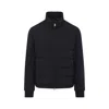 Brioni Tech Fabric Quilted Jacket In Black