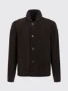Brioni Suede Bomber Jacket In Brown