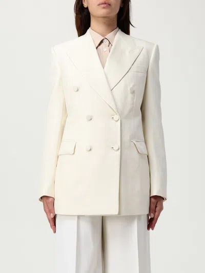 BRIONI BLAZER BRIONI WOMAN COLOR WHITE,H09913001