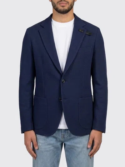 Brioni Jacket Men  In Blue