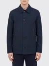 Brioni Desert Collared Jacket Front Pockets In Blue
