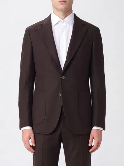 Brioni Jacket Men In Brown