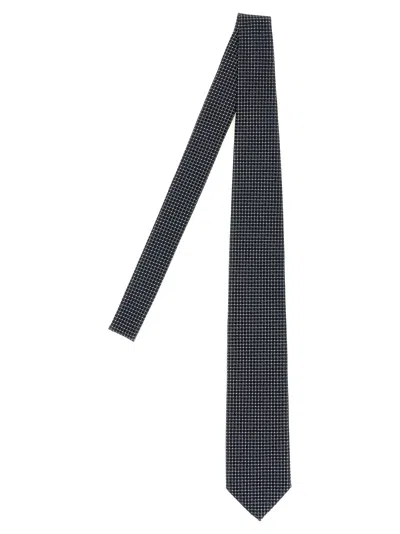 Brioni Jacquard Silk Micro-geometric Necktie In Multi