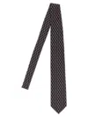 Brioni Jacquard Tie Ties And Papillon Blue In Brown
