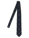 Brioni Jacquard Tie Ties And Papillon Blue In Blue