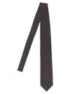 Brioni Jacquard Tie Ties And Papillon Blue In Brown