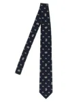 Brioni Jacquard Tie Ties And Papillon Blue In Blue