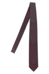 Brioni Jacquard Tie Ties And Papillon Multicolor In Brown