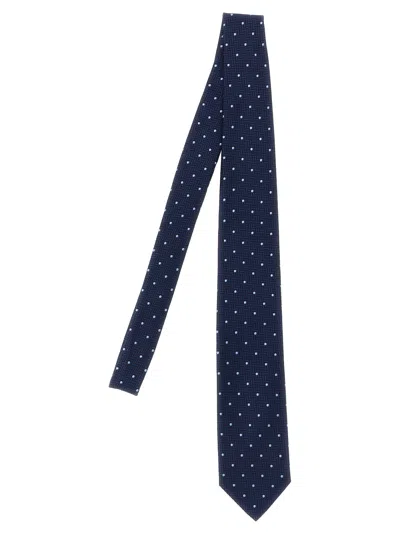Brioni Jacquard Tie Ties And Papillon Blue