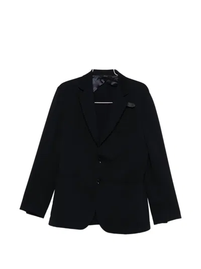 Brioni Jersey Blazer In Black