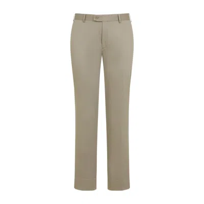 BRIONI KHAKI NARROW FIT PANTS