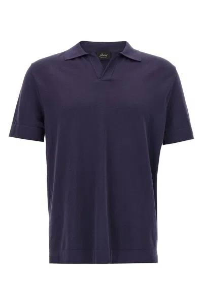 BRIONI BRIONI KNITTED POLO SHIRT