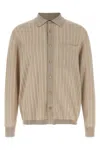 Brioni Silk Blend Knit Shirt With Openwork Pattern