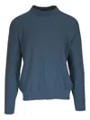 Brioni Knitted Textured Sweater In Blue