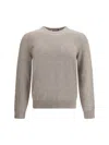 Brioni Cashmere Sweater In Gray