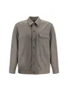 Brioni Button-fastening Patch-pocket Shirt In Green