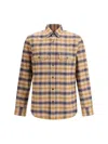 Brioni Checked Cotton Shirt In Multi