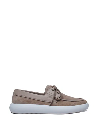Brioni Lace-up Trainers In Brown