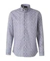Brioni Printed Shirt In Gray