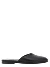 Brioni Leather Almond-toe Mules In Black