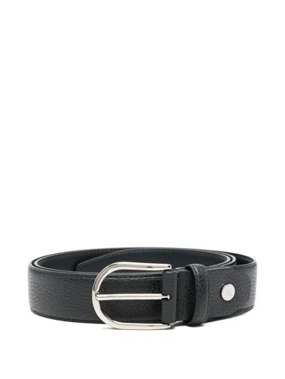 Brioni Leather Belt In Black