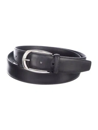 Pre-owned Brioni Leather Belt In Black