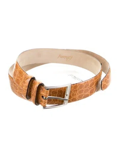 Pre-owned Brioni Leather Belt In Brown