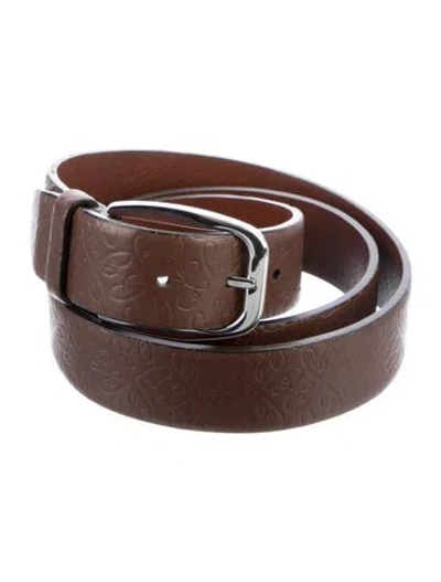 Pre-owned Brioni Leather Belt In Brown