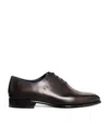 Brioni Leather Elysium Oxford Shoes In Brown