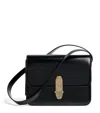 Brioni Leather Flap Cross-body Bag In Black