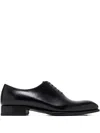 Brioni Leather Lace-up Oxford Shoes In Black