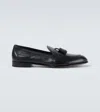 Brioni Leather Loafars In Blue