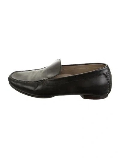 Pre-owned Brioni Leather Loafers In Black